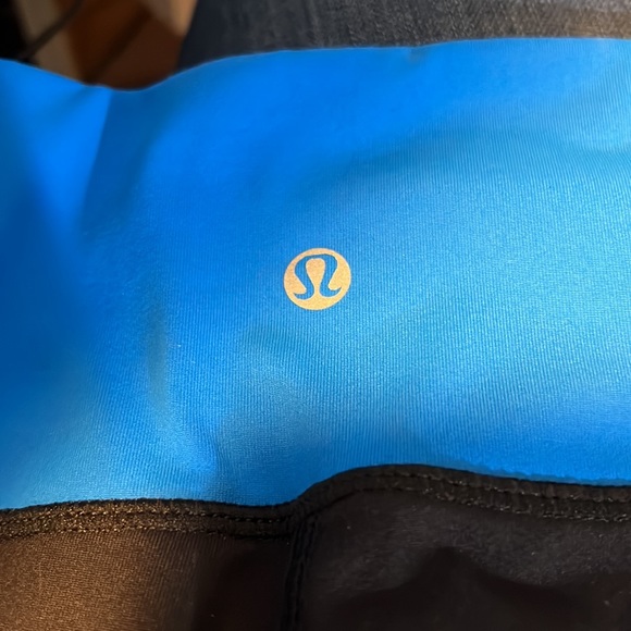 Lululemon Athletica capri leggings black/blue size 8 - Picture 5 of 5